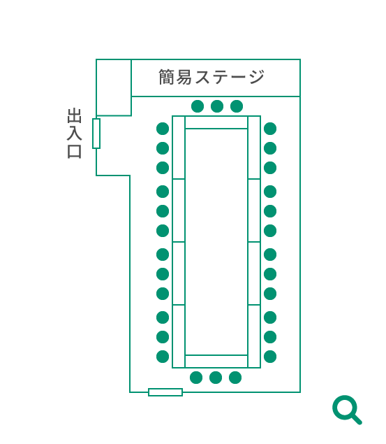 10F 花笠 [spbr]口の字形式｜30名